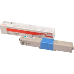 OKI Cyan Toner 46508711 - High-Quality 3000 Pages for Vibrant Prints!